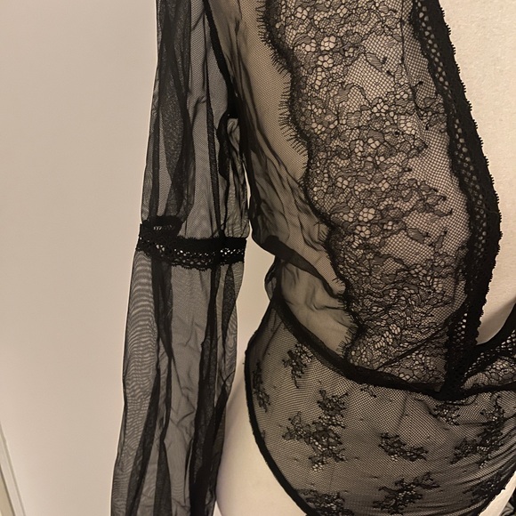 Victoria's Secret Black Mesh Bodysuit - Picture 6 of 10